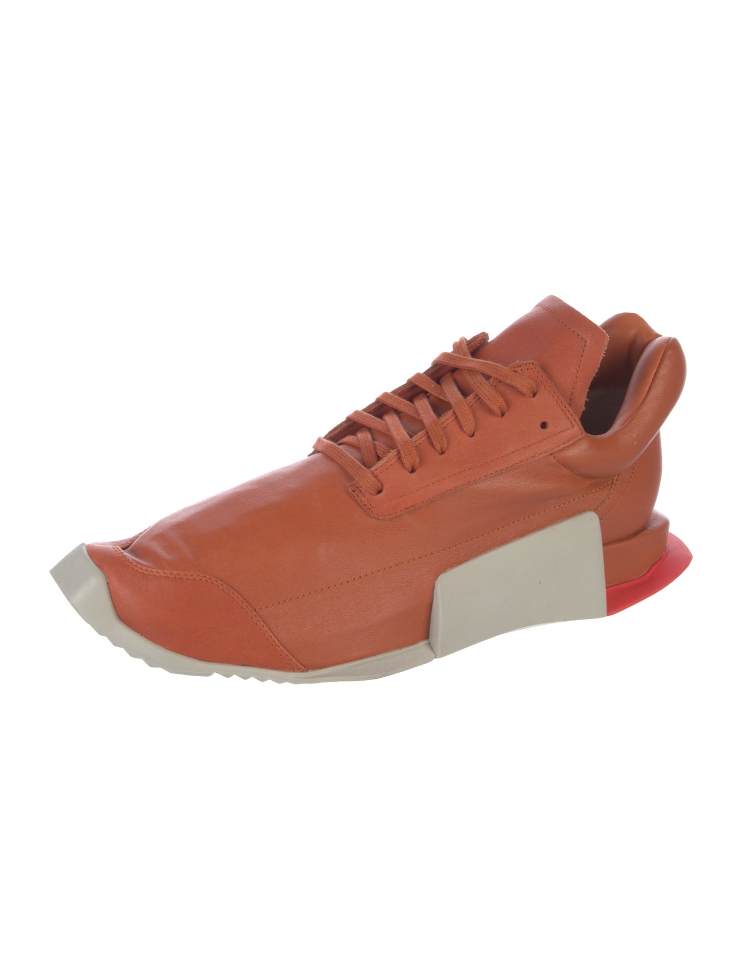 Rick Owens x Adidas Leather Sneakers
