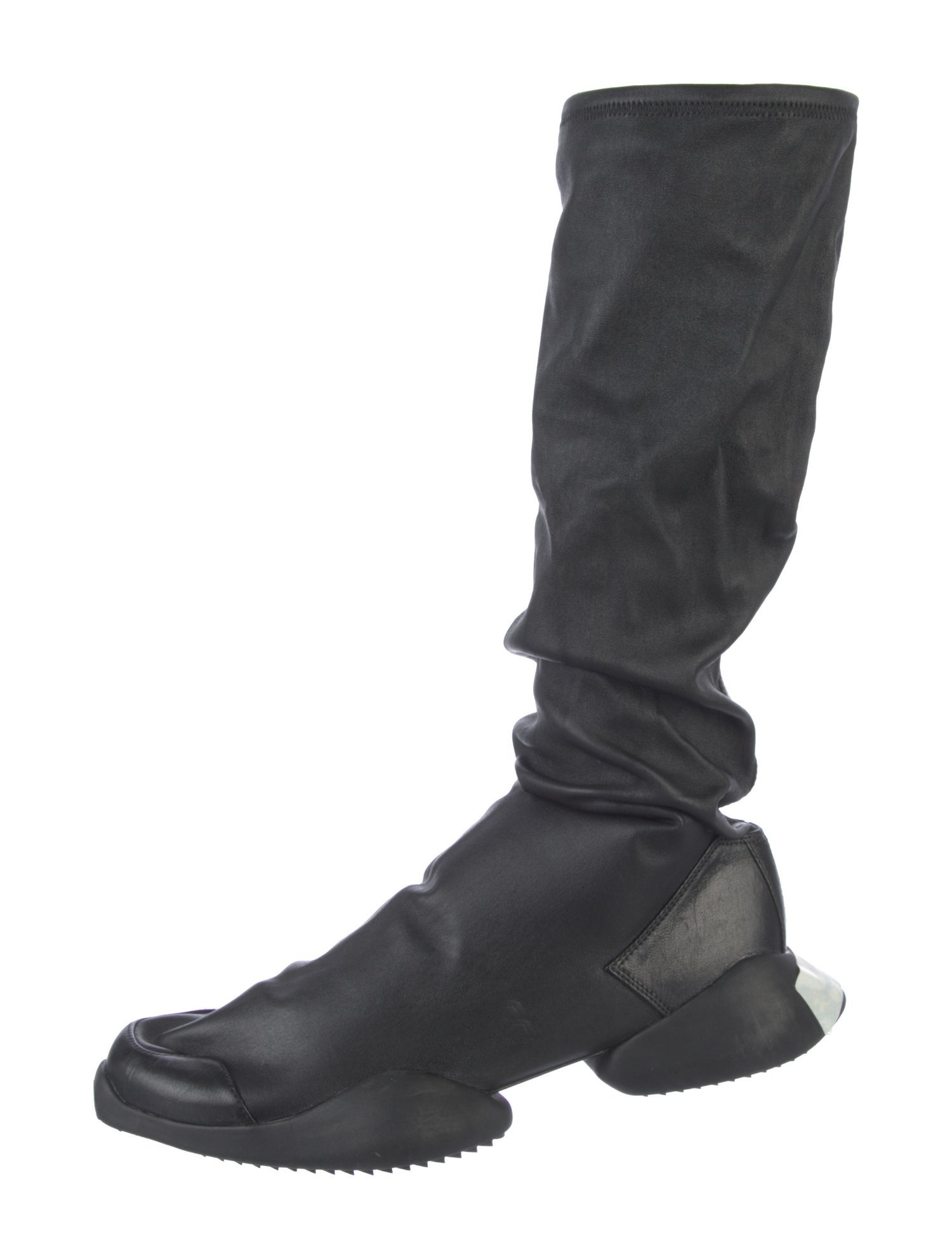 Rick Owens x Adidas Leather Athletic Sneakers