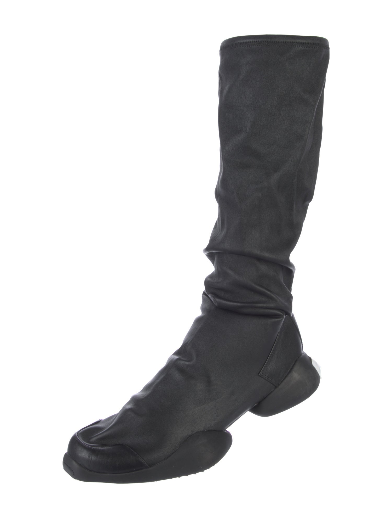 Rick Owens x Adidas Leather Athletic Sneakers