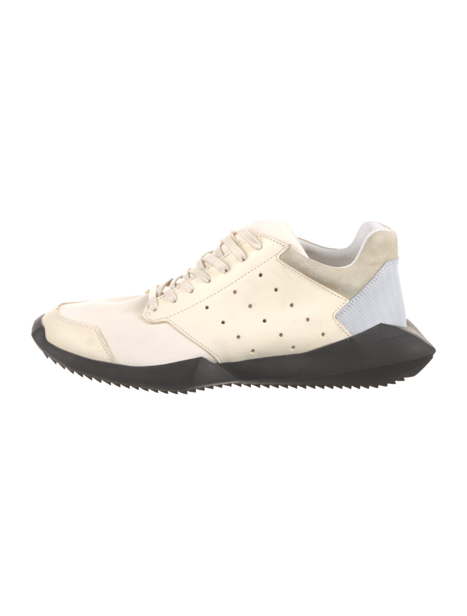 Rick Owens x Adidas Leather Athletic Sneakers