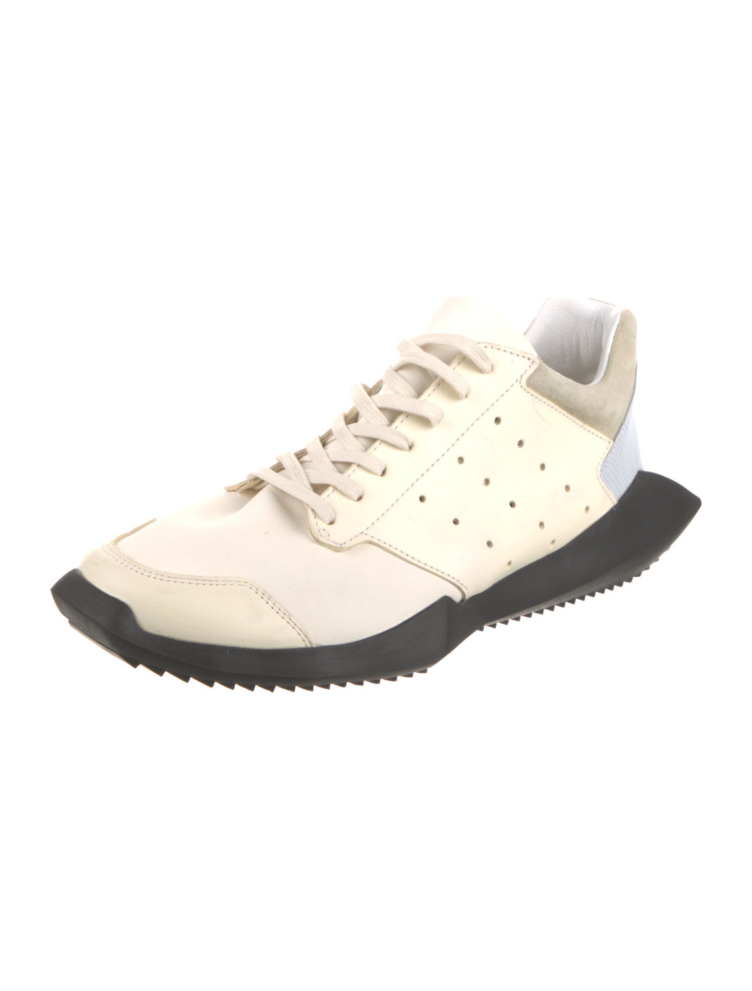 Rick Owens x Adidas Leather Athletic Sneakers