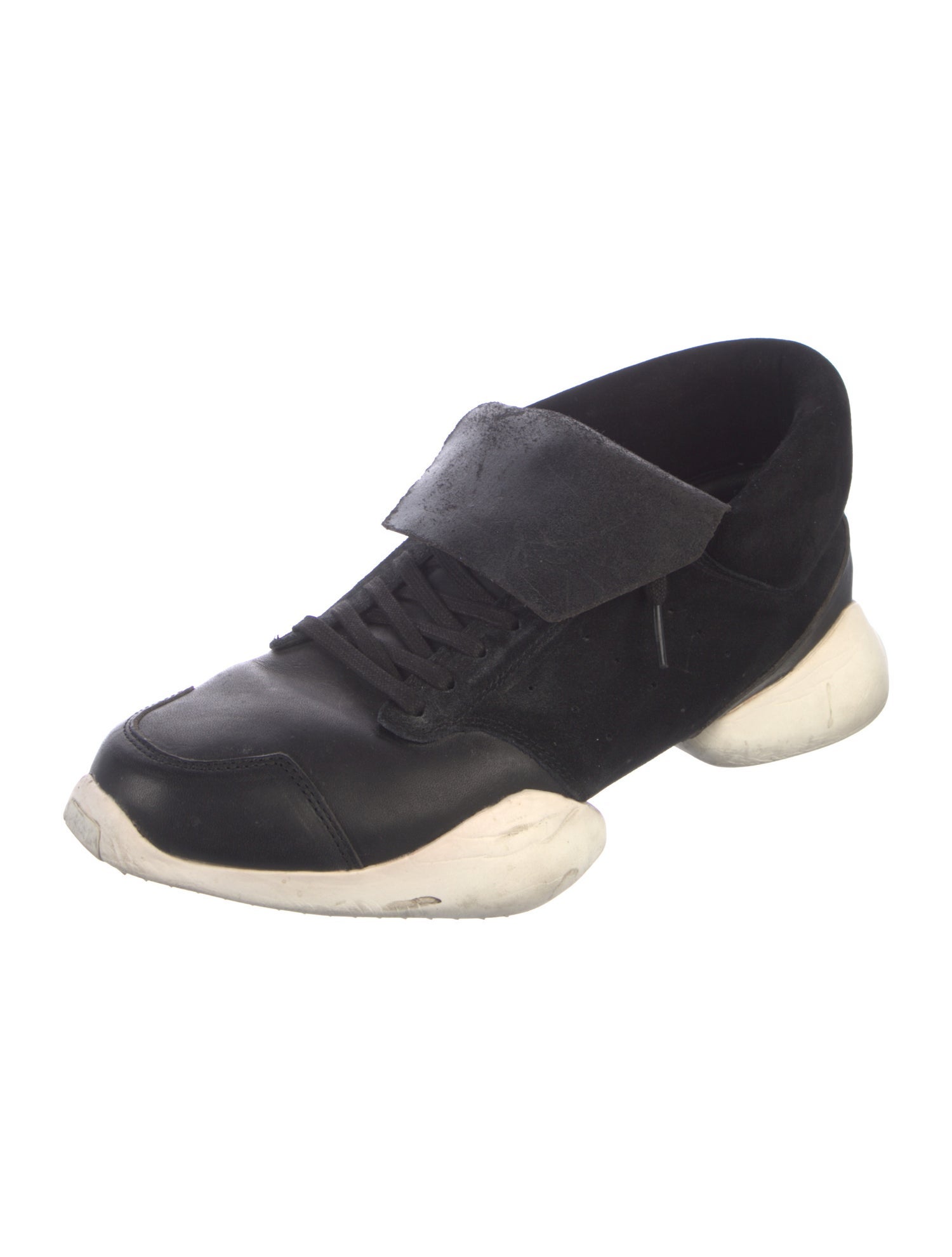 Rick Owens x Adidas Leather Sneakers
