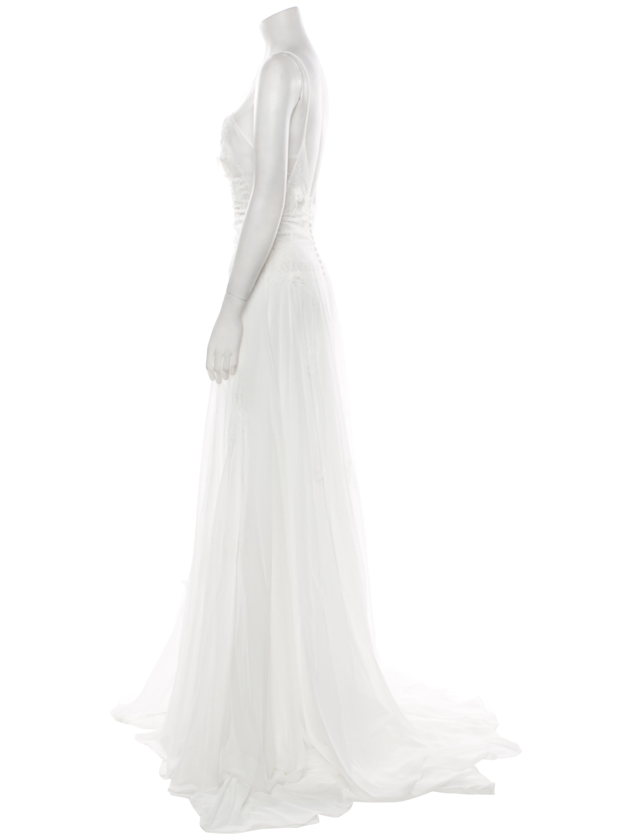 Rime Arodaky Square Neckline Long Dress