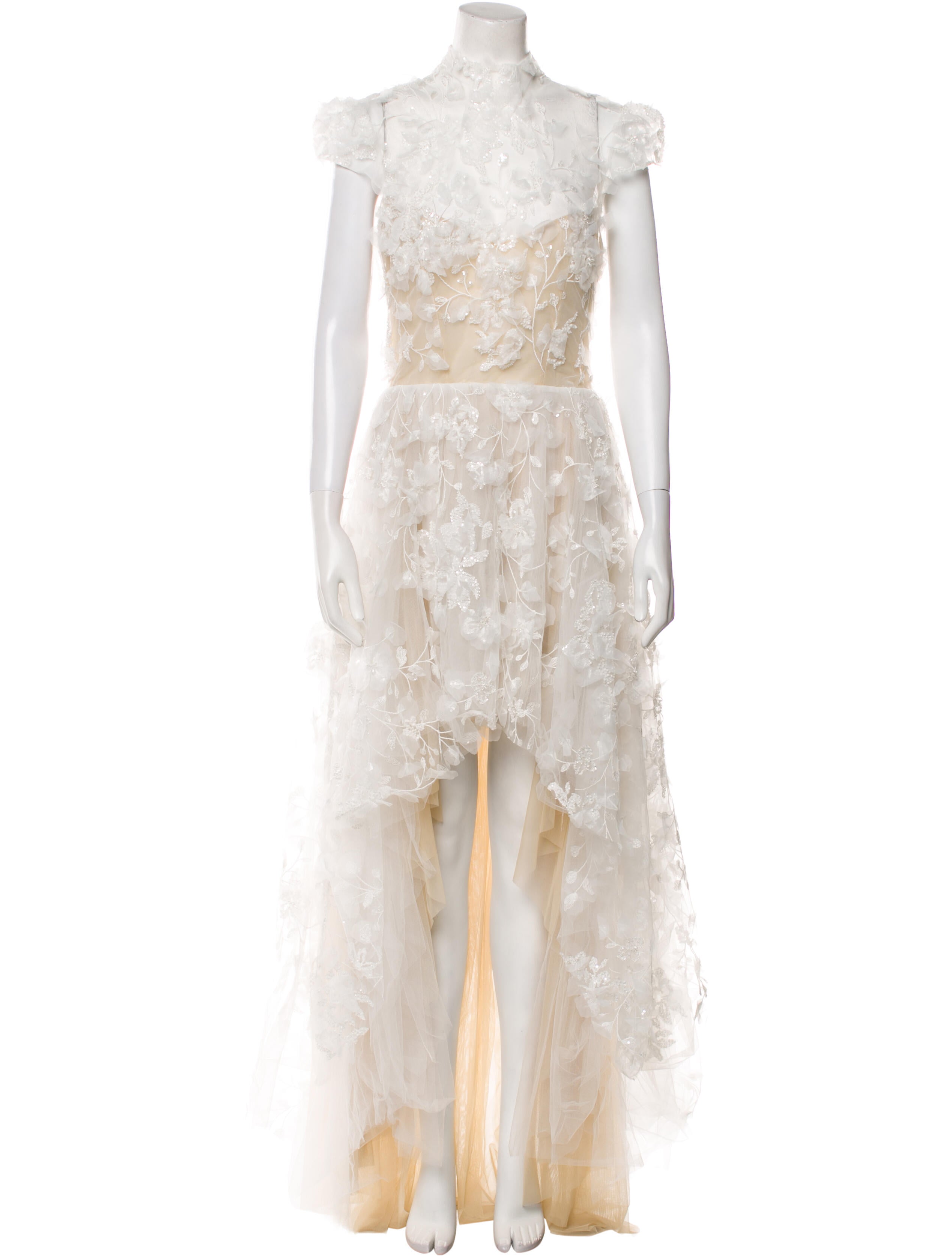 Rime Arodaky Lace Pattern Long Dress