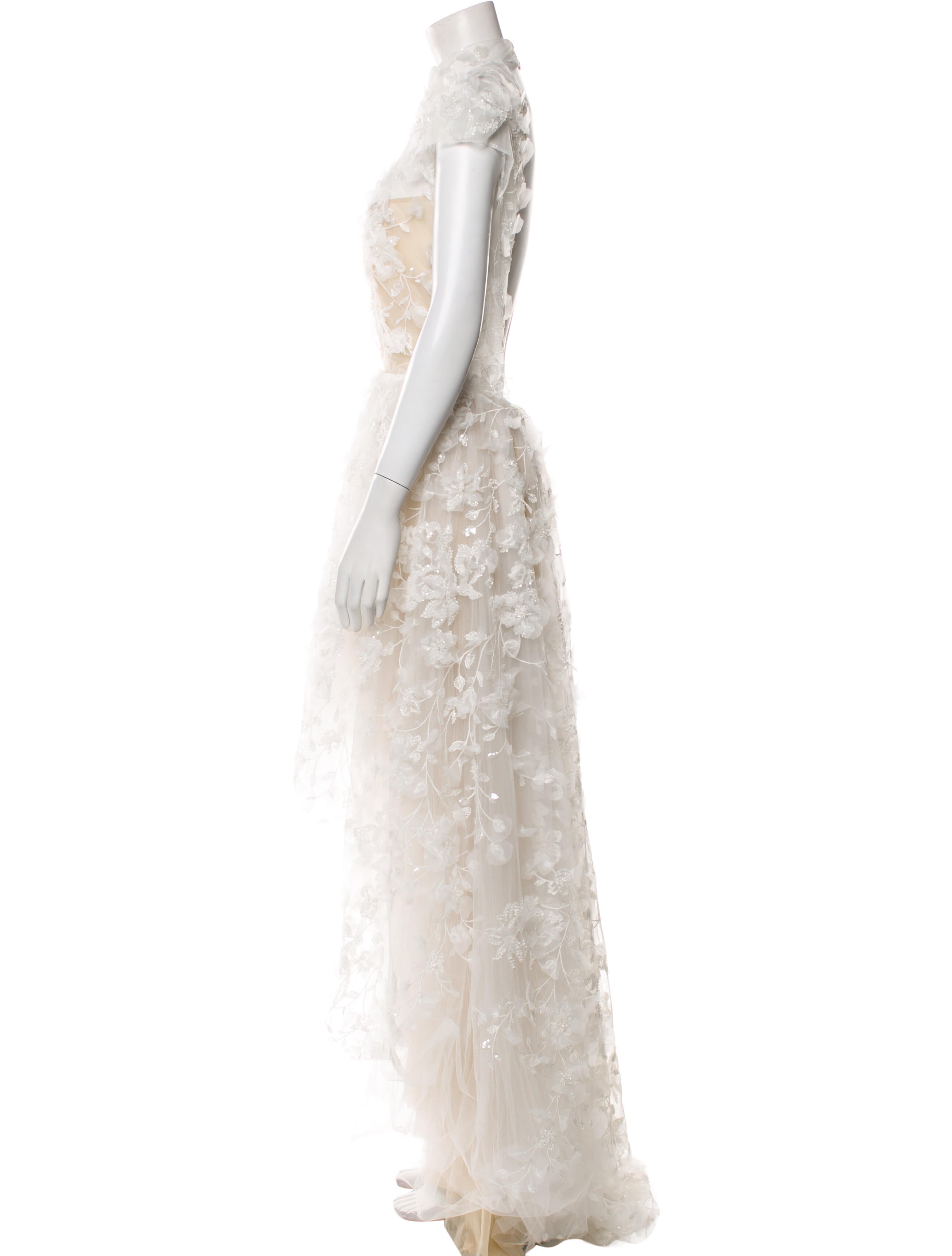 Rime Arodaky Lace Pattern Long Dress