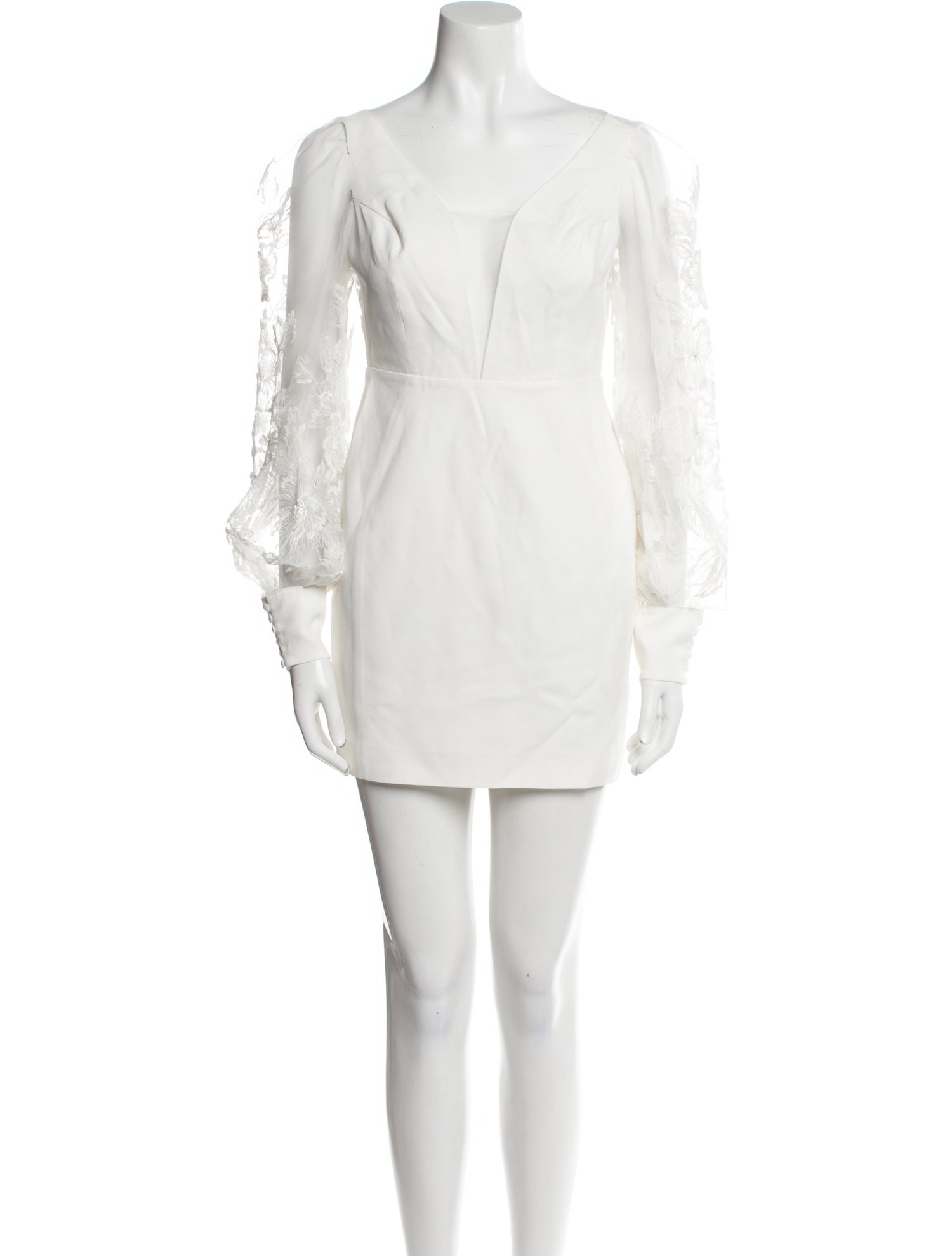 Rime Arodaky Square Neckline Mini Dress