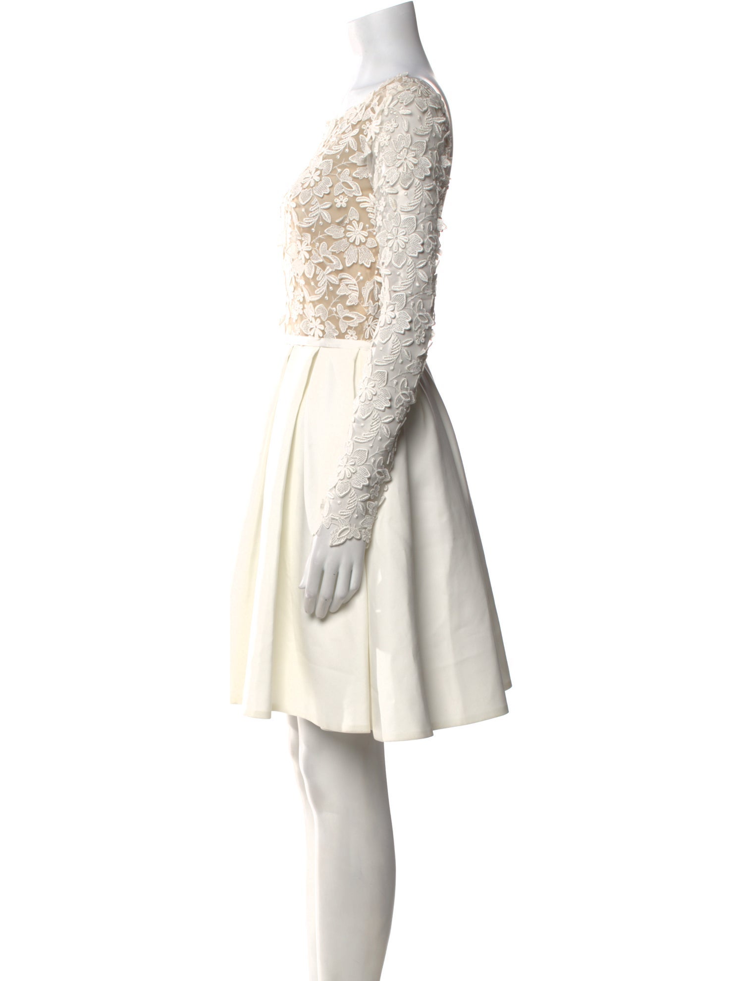 Rime Arodaky Bateau Neckline Mini Dress