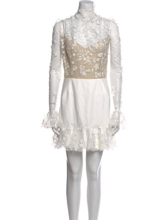 Rime Arodaky Lace Pattern Knee-Length Dress