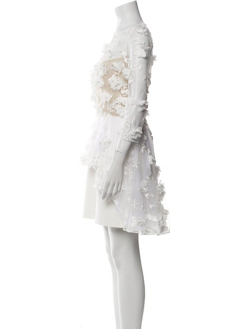 Rime Arodaky Lace Pattern Mini Dress