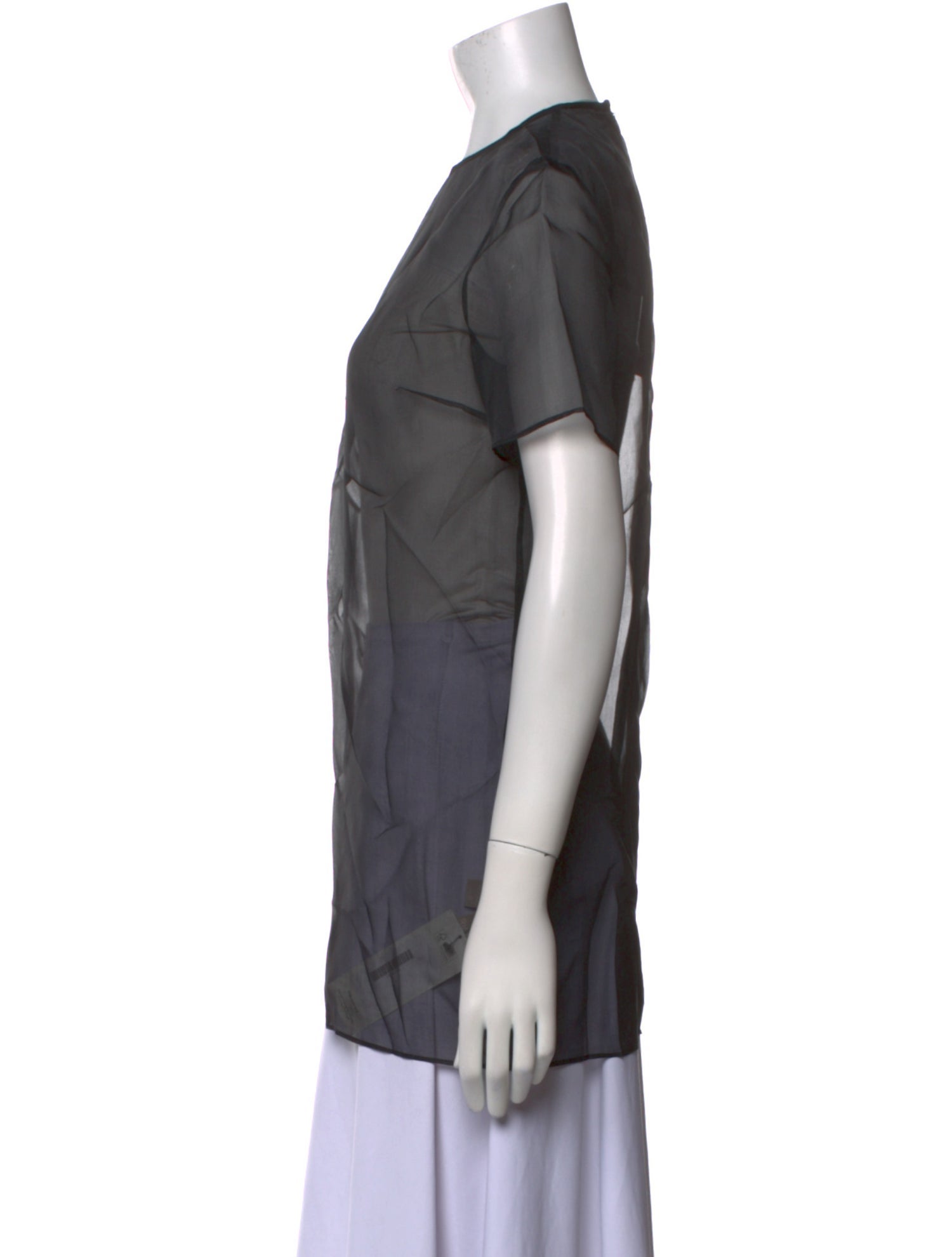 Richard Nicoll Silk Crew Neck Top