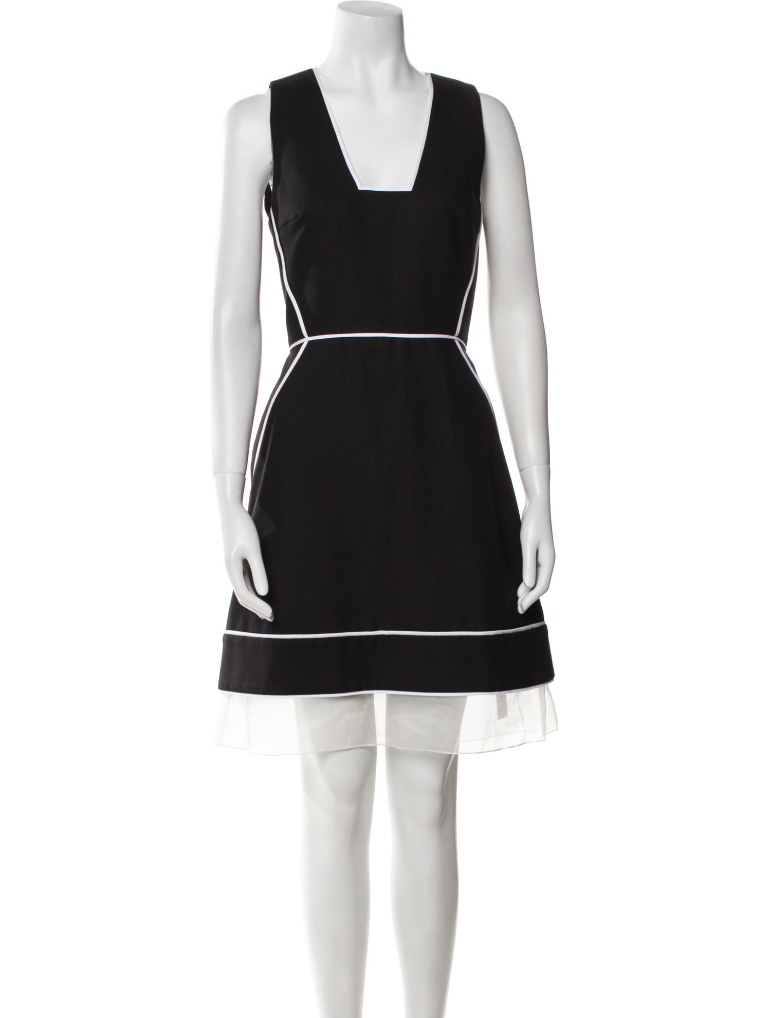Richard Nicoll Square Neckline Knee-Length Dress