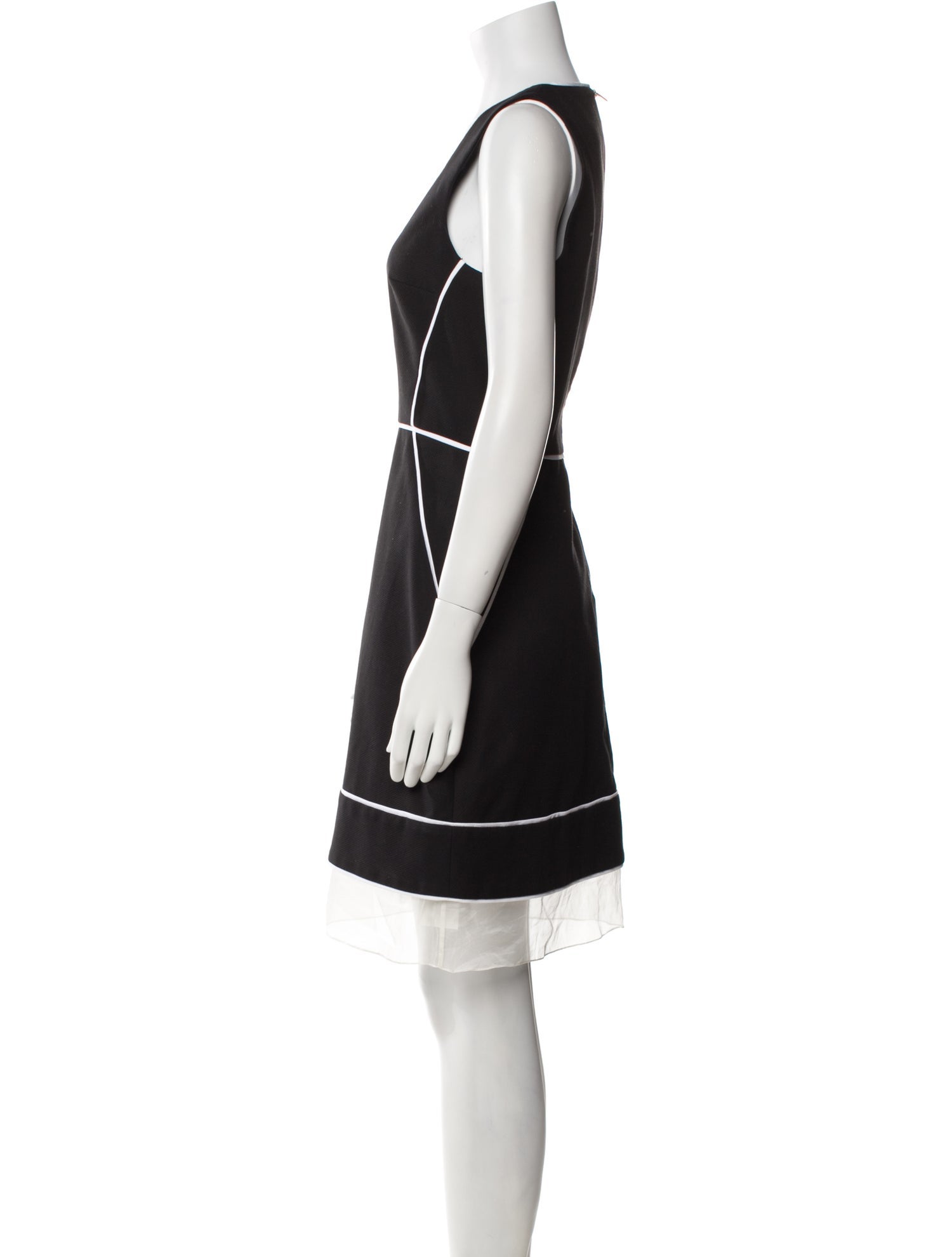 Richard Nicoll Square Neckline Knee-Length Dress