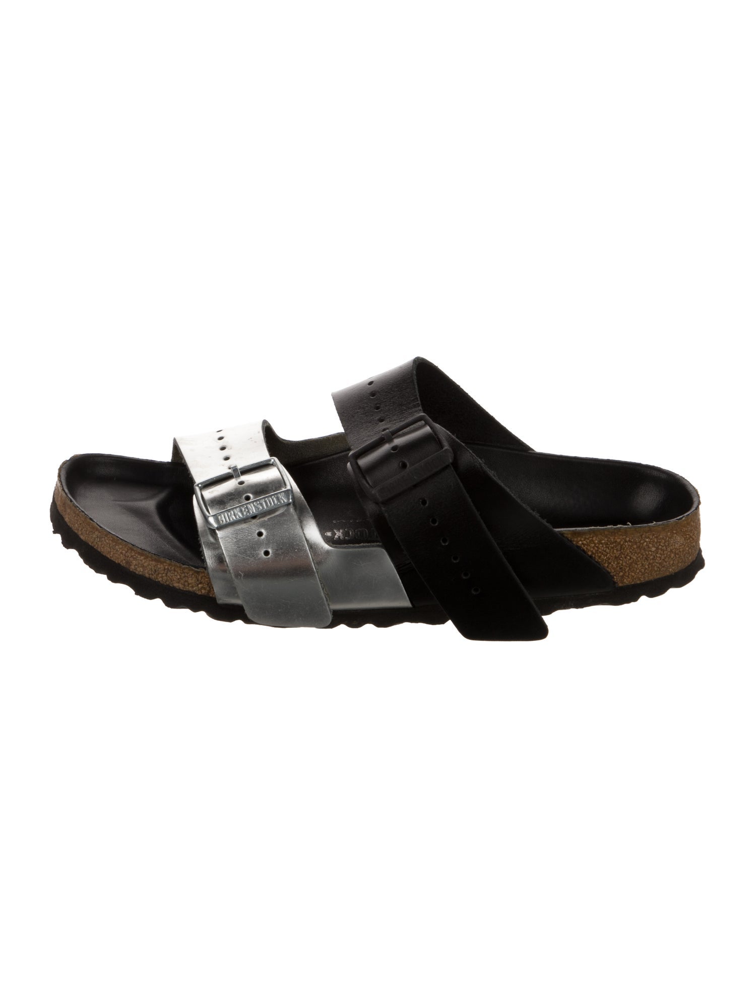 Rick Owens x Birkenstock Leather Colorblock Pattern Slides