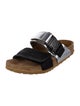 Rick Owens x Birkenstock Leather Colorblock Pattern Slides