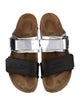 Rick Owens x Birkenstock Leather Colorblock Pattern Slides