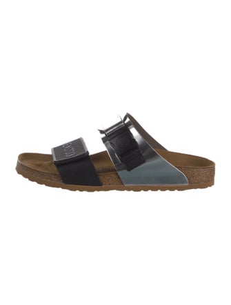 Rick Owens x Birkenstock Leather Colorblock Pattern Slides