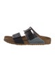Rick Owens x Birkenstock Leather Colorblock Pattern Slides