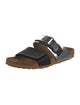 Rick Owens x Birkenstock Leather Colorblock Pattern Slides