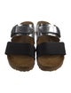 Rick Owens x Birkenstock Leather Colorblock Pattern Slides