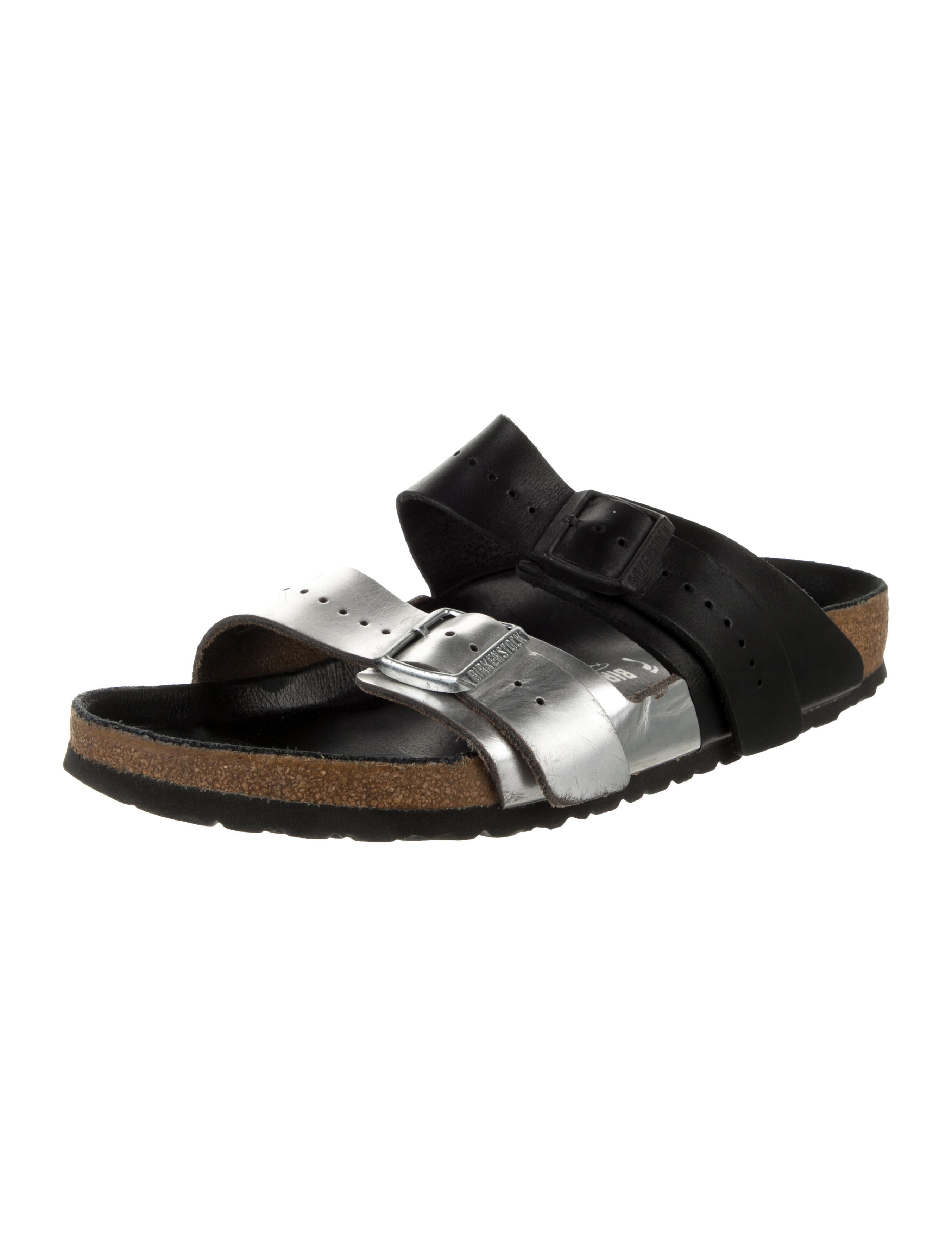 Rick Owens x Birkenstock Leather Colorblock Pattern Slides