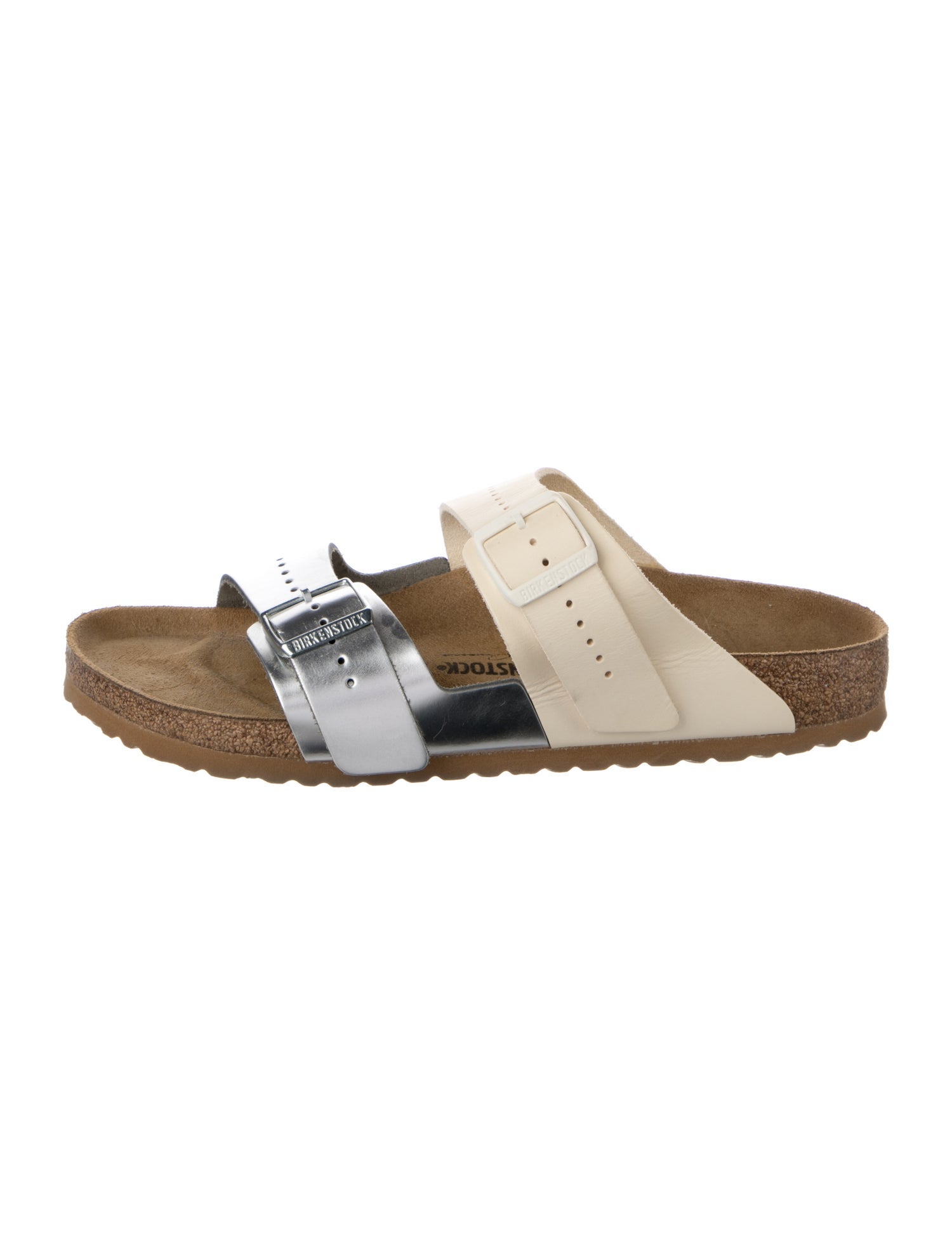 Rick Owens x Birkenstock Leather Colorblock Pattern Slides