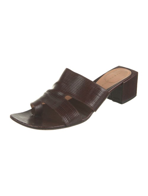 Richard Tyler Leather Slides