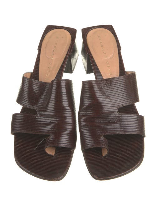 Richard Tyler Leather Slides