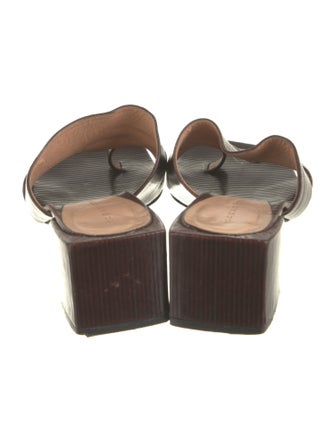 Richard Tyler Leather Slides