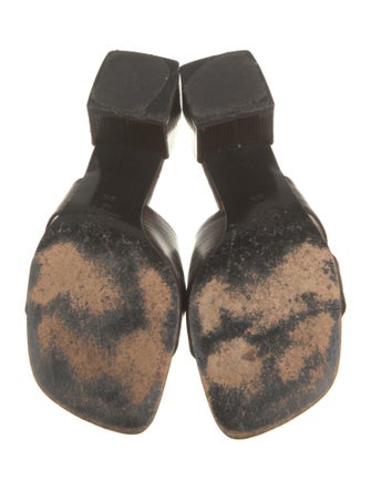 Richard Tyler Leather Slides