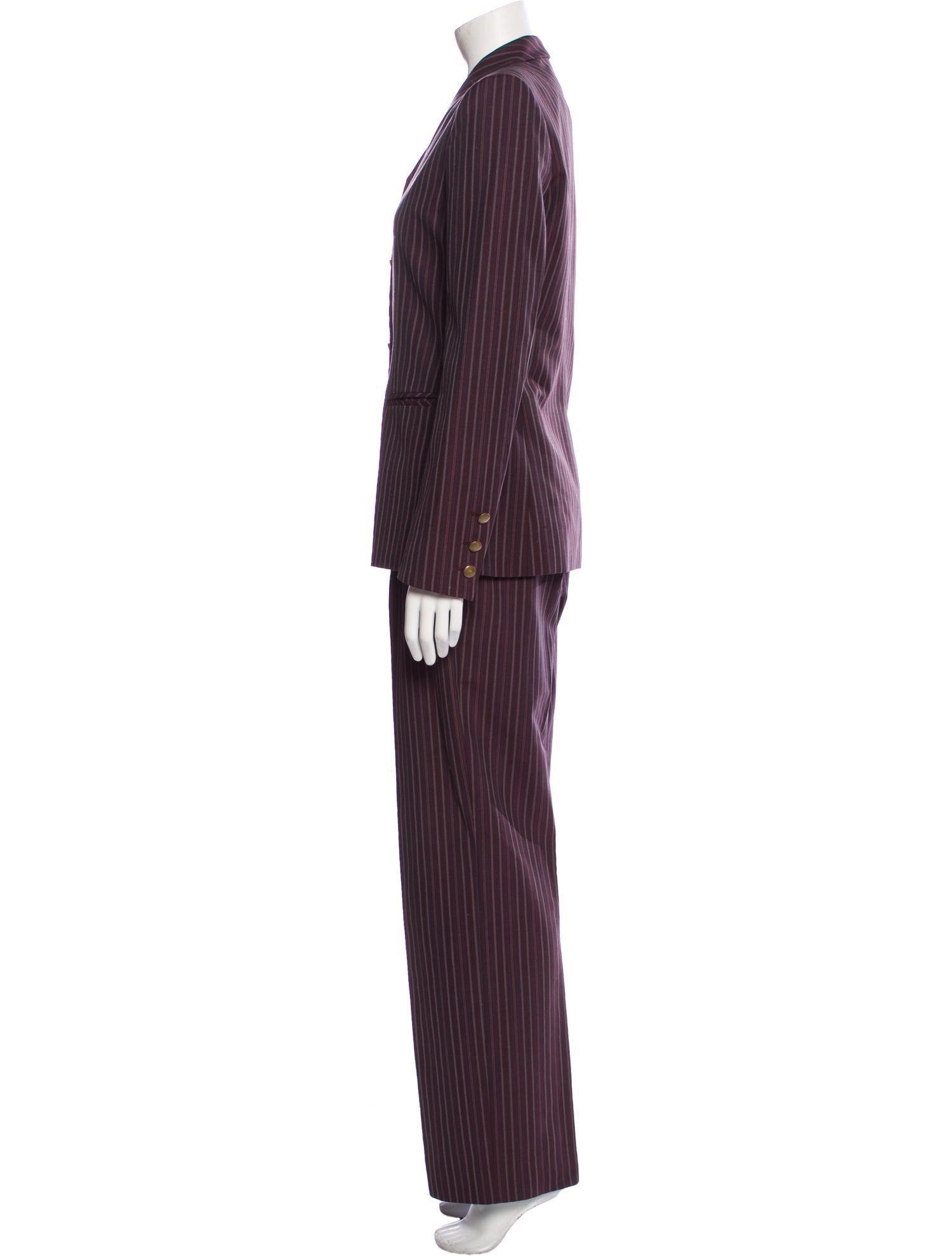 Richard Tyler Vintage Striped Pantsuit