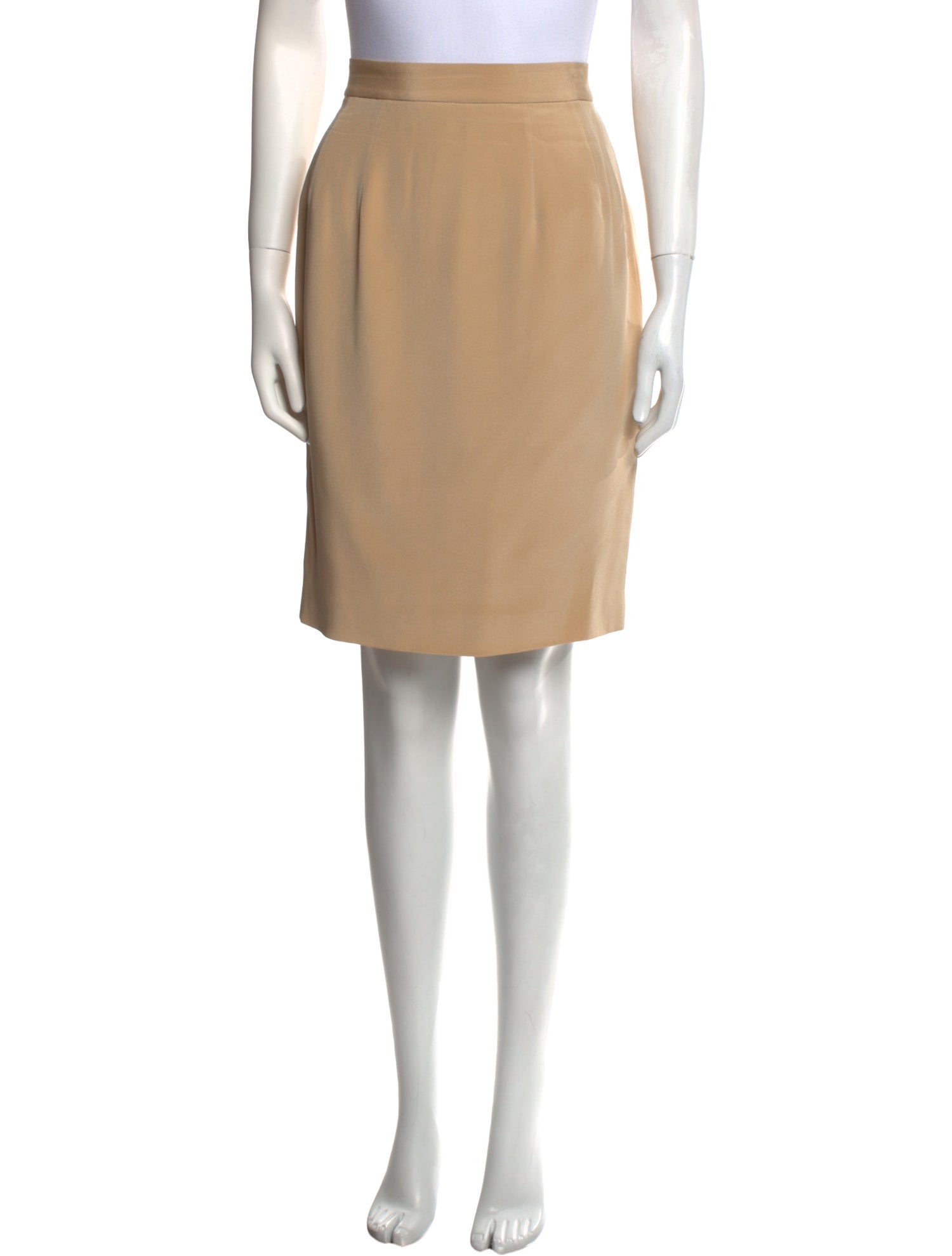 Richard Tyler Silk Knee-Length Skirt