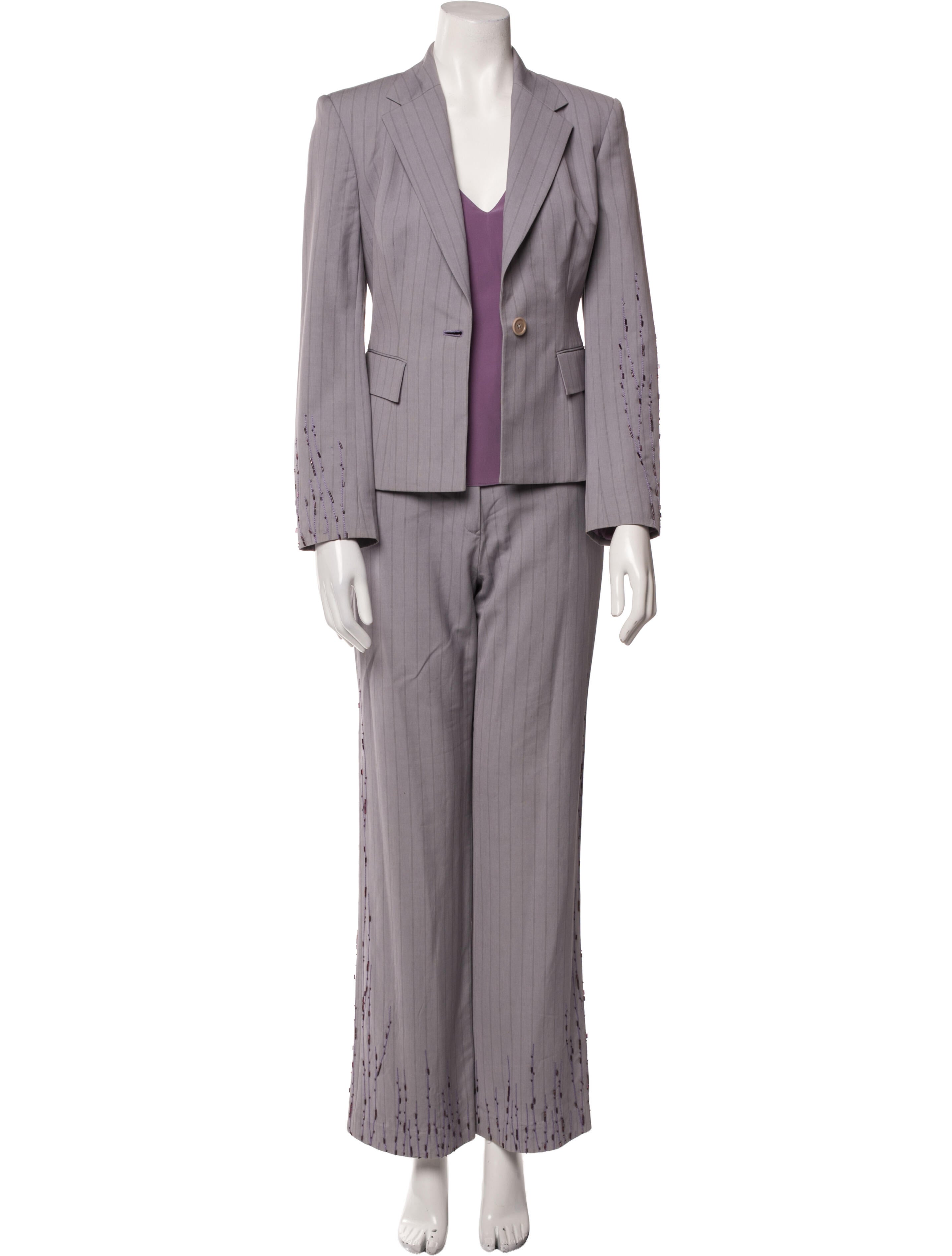 Richard Tyler Vintage Wool Pantsuit