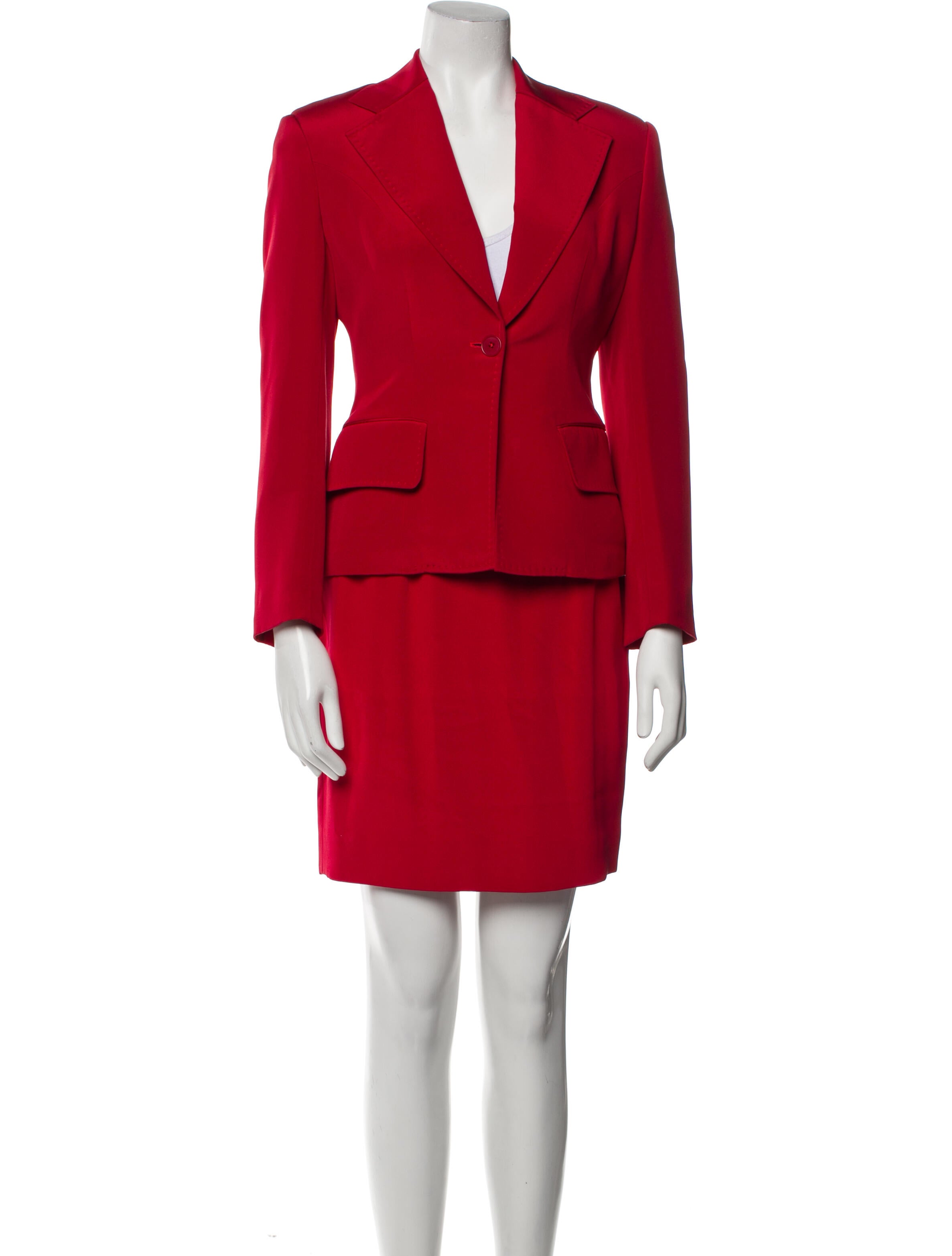 Richard Tyler Vintage Silk Skirt Set