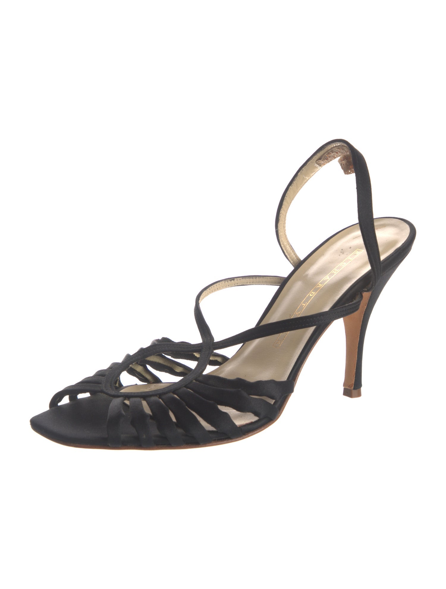 Richard Tyler Satin Slingback Sandals