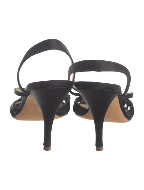 Richard Tyler Satin Slingback Sandals