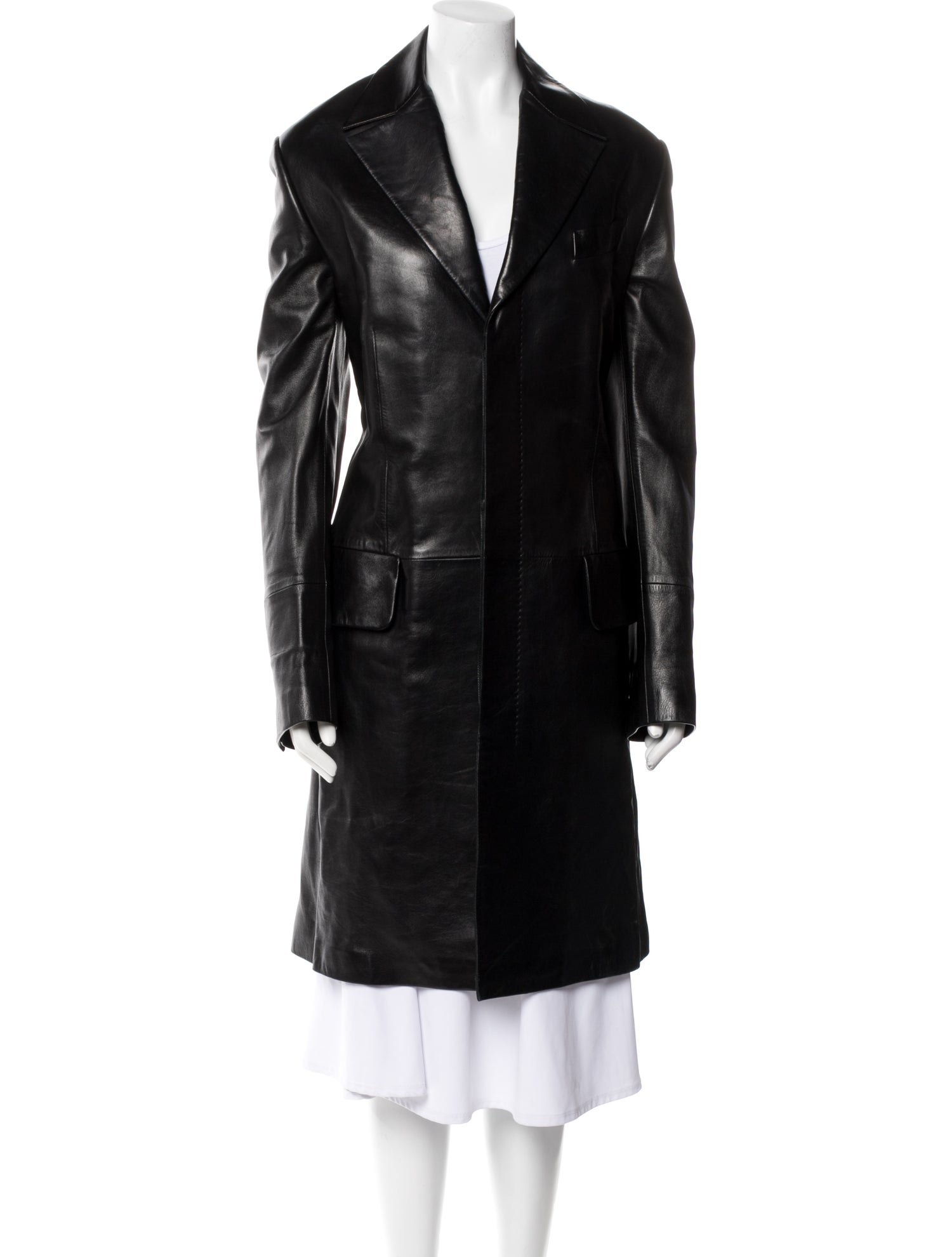 Richard Tyler Vintage Leather Coat