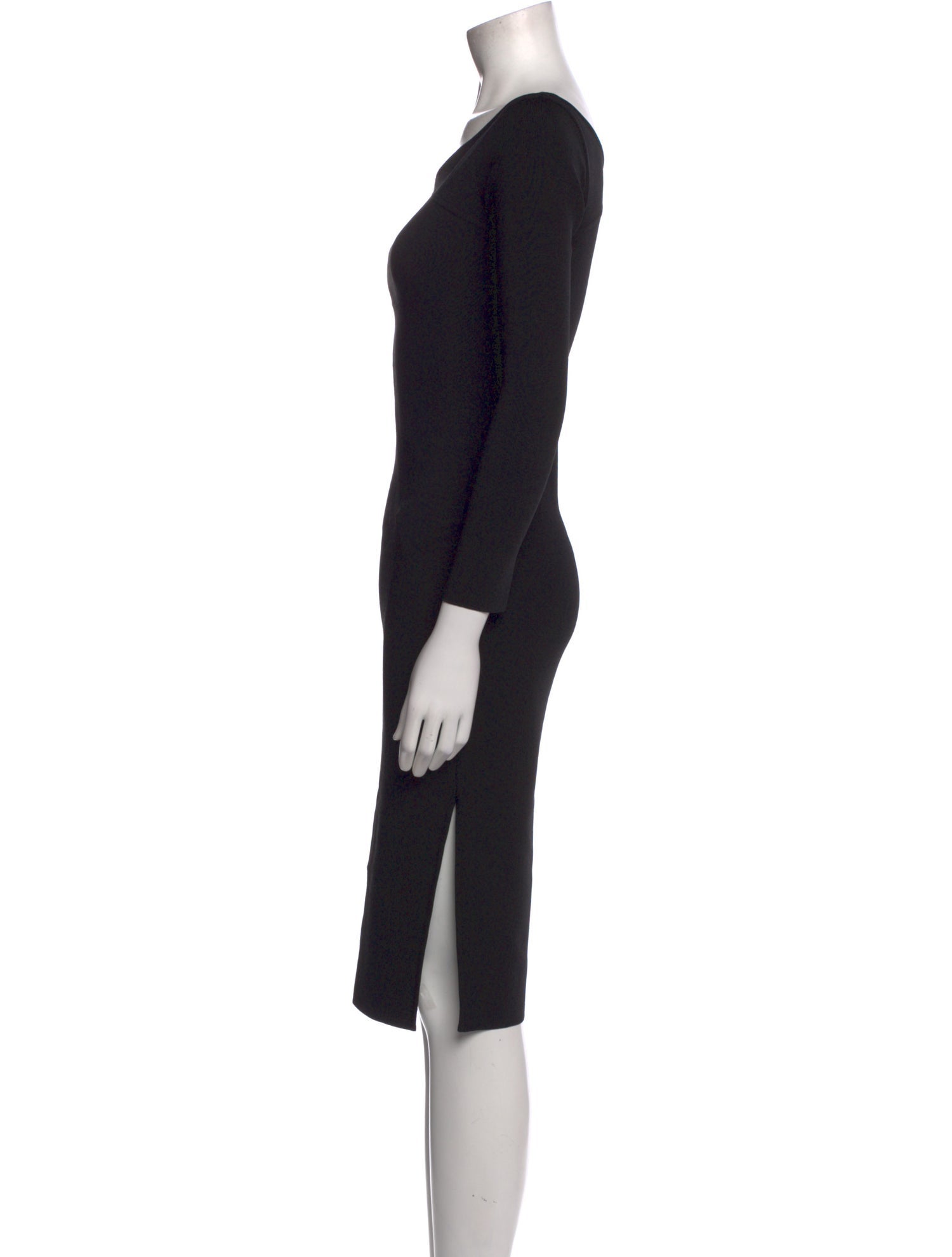 Richard Tyler Vintage V-Neck Midi Length Dress