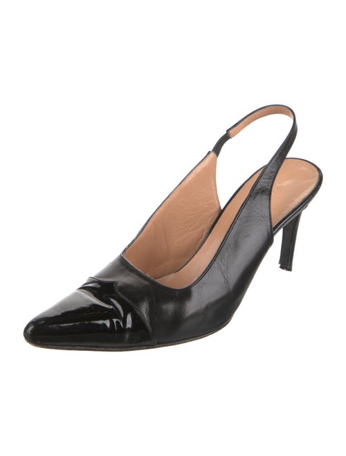 Richard Tyler Leather Slingback Pumps