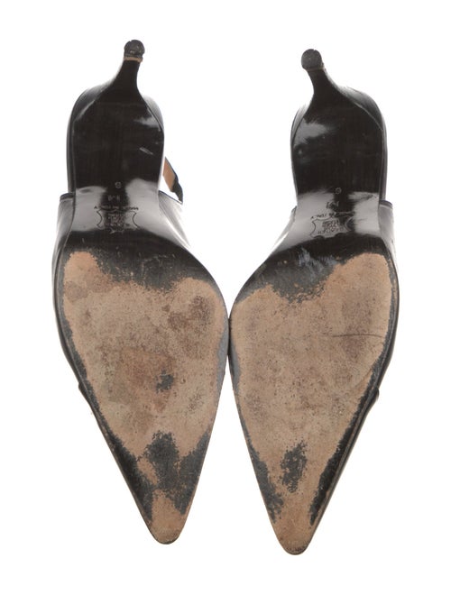 Richard Tyler Leather Slingback Pumps