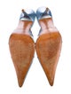 Richard Tyler Satin Printed Mules