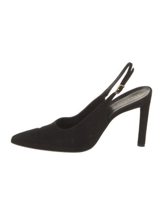 Richard Tyler Suede Slingback Pumps
