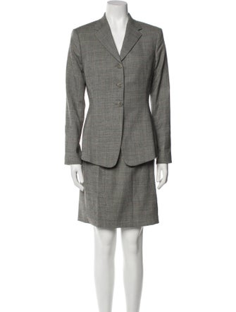 Richard Tyler Wool Skirt Suit