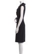 Richard Tyler Wool Knee-Length Dress