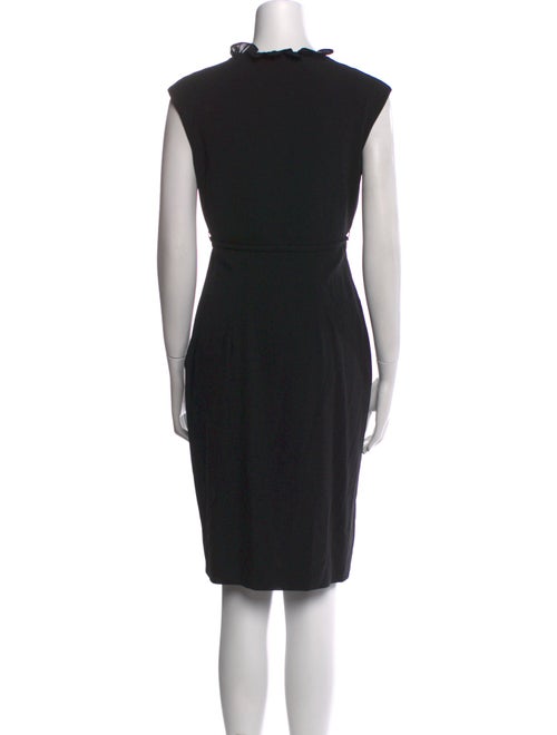 Richard Tyler Wool Knee-Length Dress