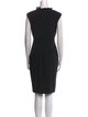 Richard Tyler Wool Knee-Length Dress