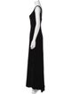 Richard Tyler Scoop Neck Long Dress