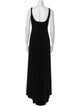 Richard Tyler Scoop Neck Long Dress
