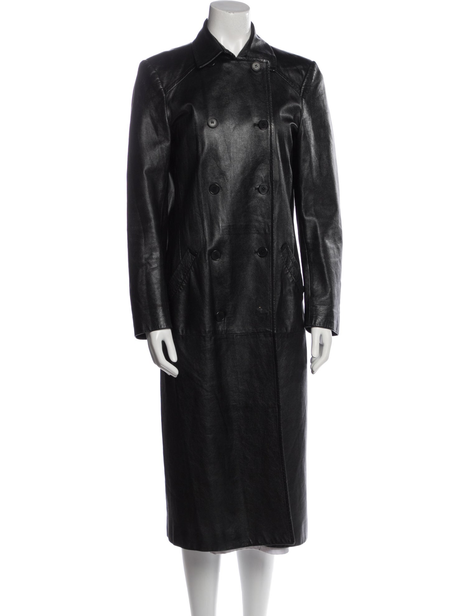 Richard Tyler Vintage Leather Trench Coat