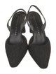Richard Tyler Canvas Slingback Pumps