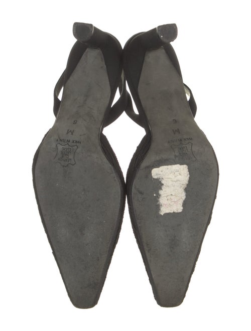 Richard Tyler Canvas Slingback Pumps